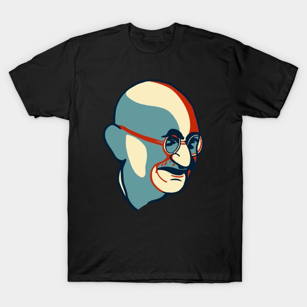 Hopeful Gandhi T-Shirt by isstgeschichte